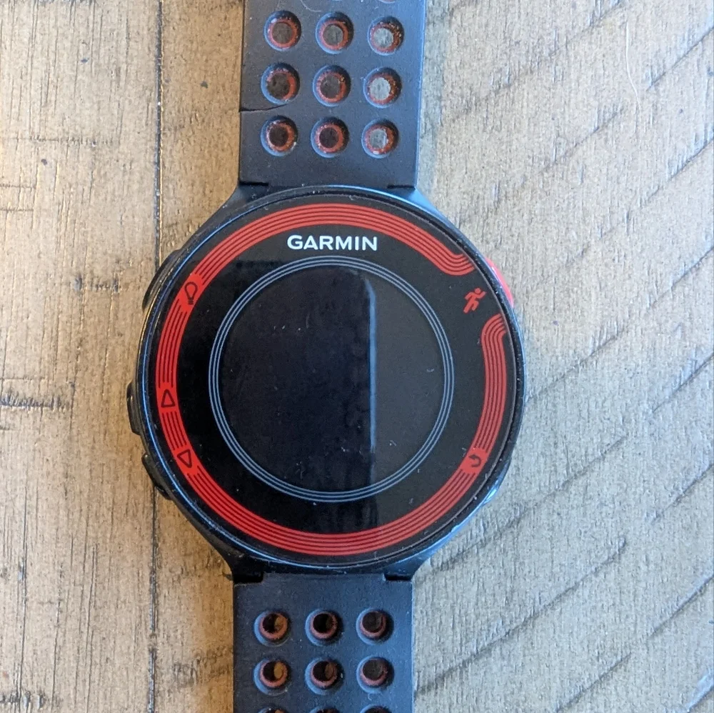 Garmin Black and Red Smartwatch